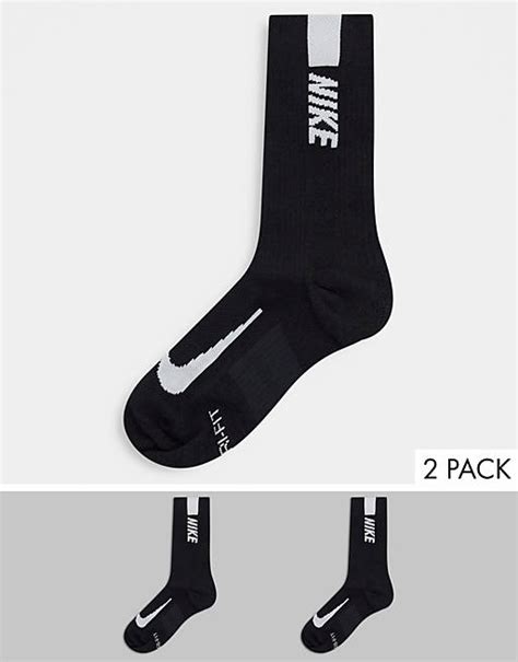 schwarze sportsocken nike|Schwarz Running Socken (11) .